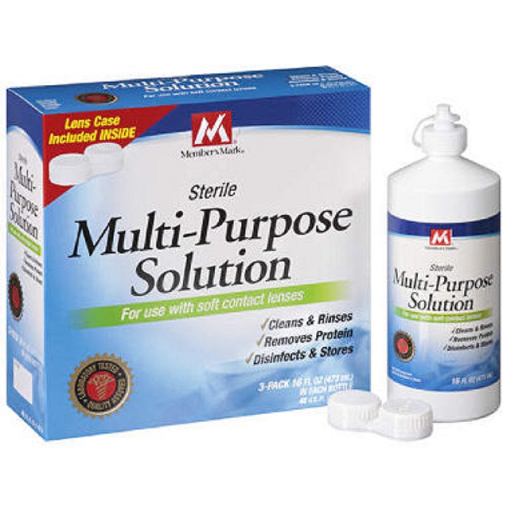 Members Mark Multi-purpose Sterile Solution for Any Soft Contact Lens 16-Ounce