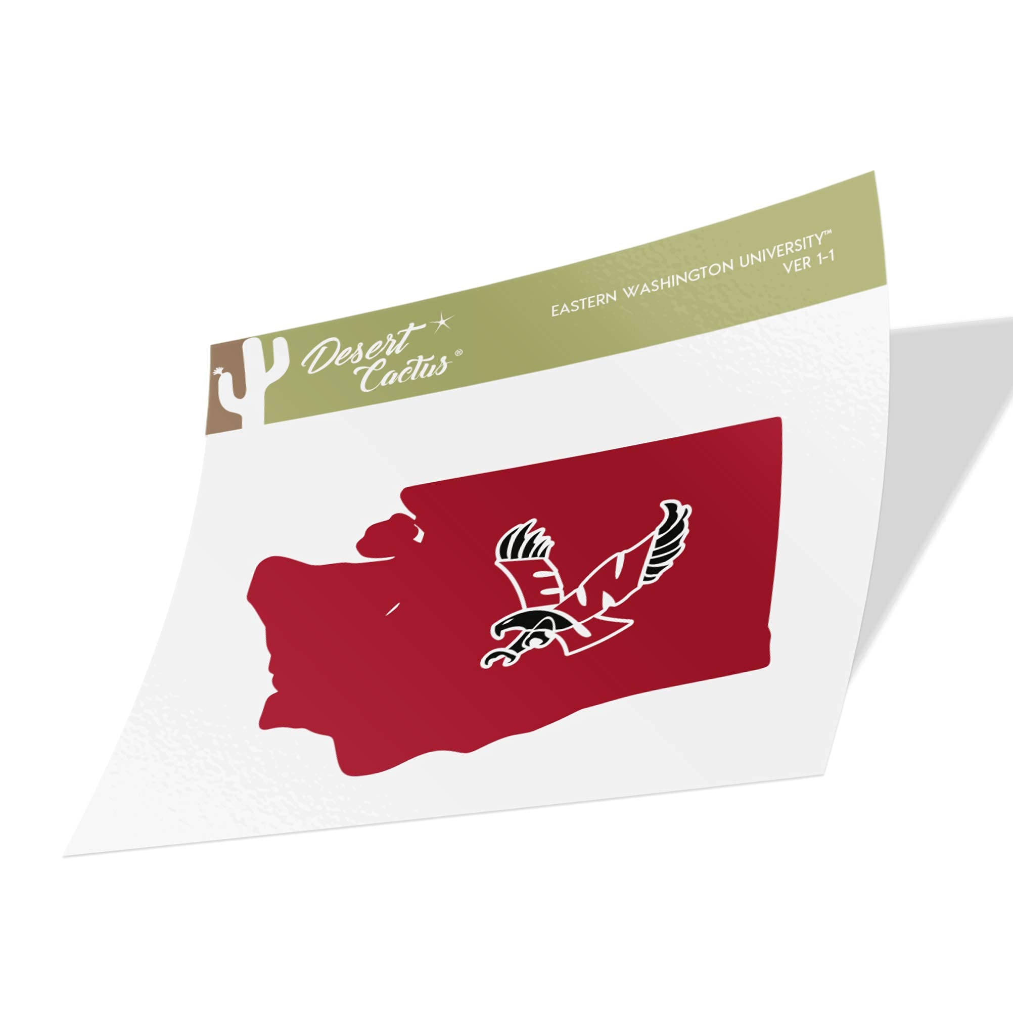 Amazon.com: Eastern Washington University EWU Eagles Vinyl Decal Laptop  Water Bottle Car Scrapbook (State Border Sticker) : Sports & Outdoors