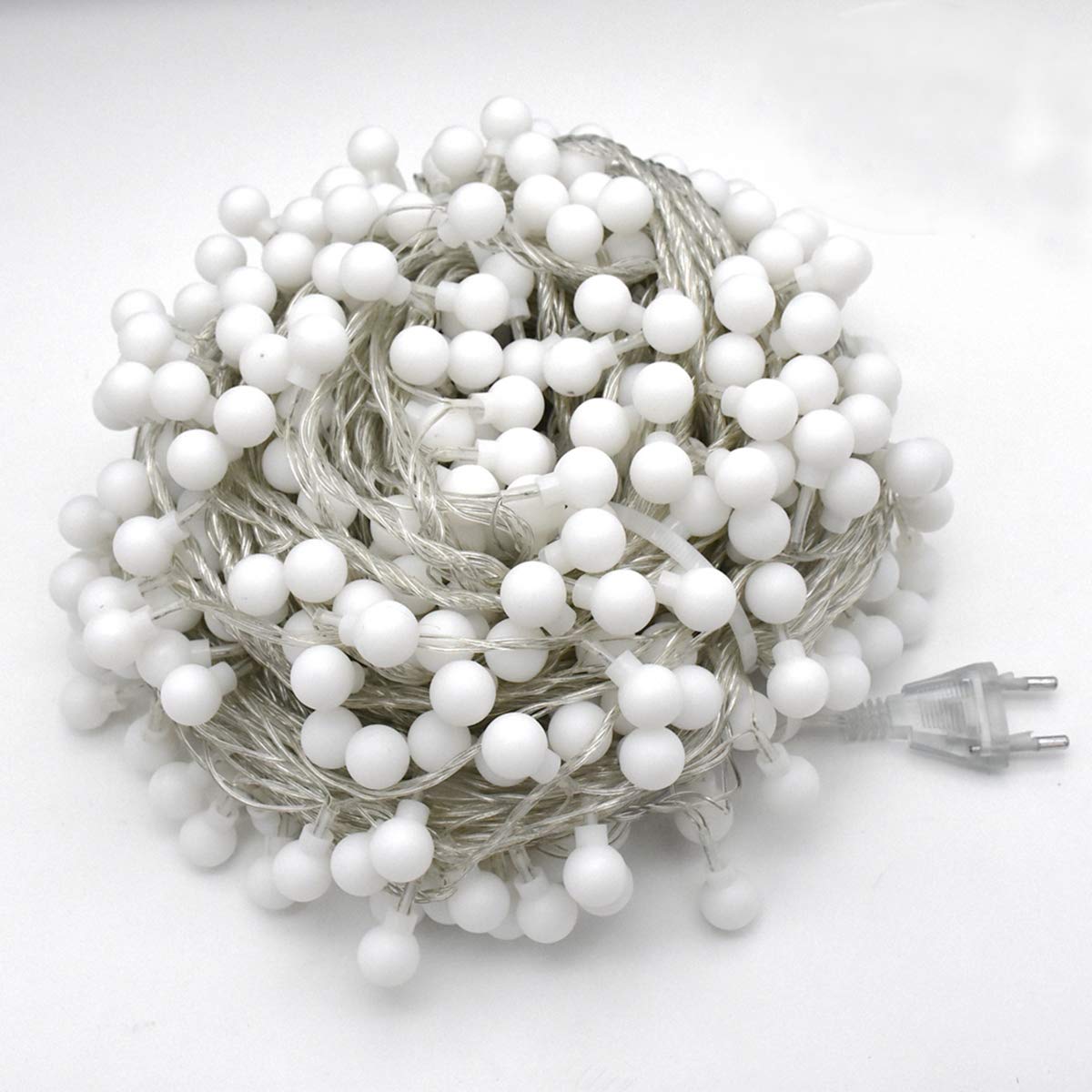 LED Lichterkette, 6 m, 10 m, 20 m, 30 m und 50 m, Kugeln, LED-Lichtstreifen, Stirnband, für Hochzeitsfeiern und Weihnachten (50 m, kaltweiß)