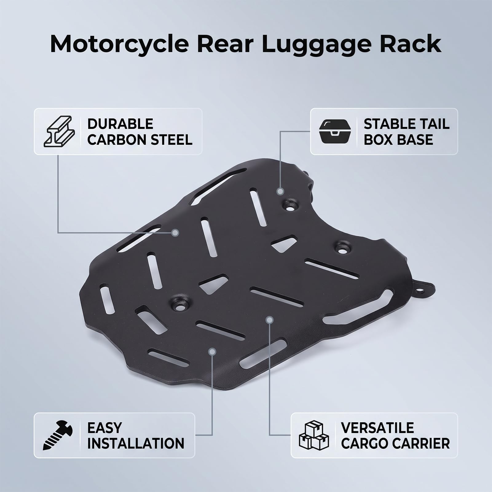 Cosiki Motorcycle Rear Luggage Rack for ZONTES 368G