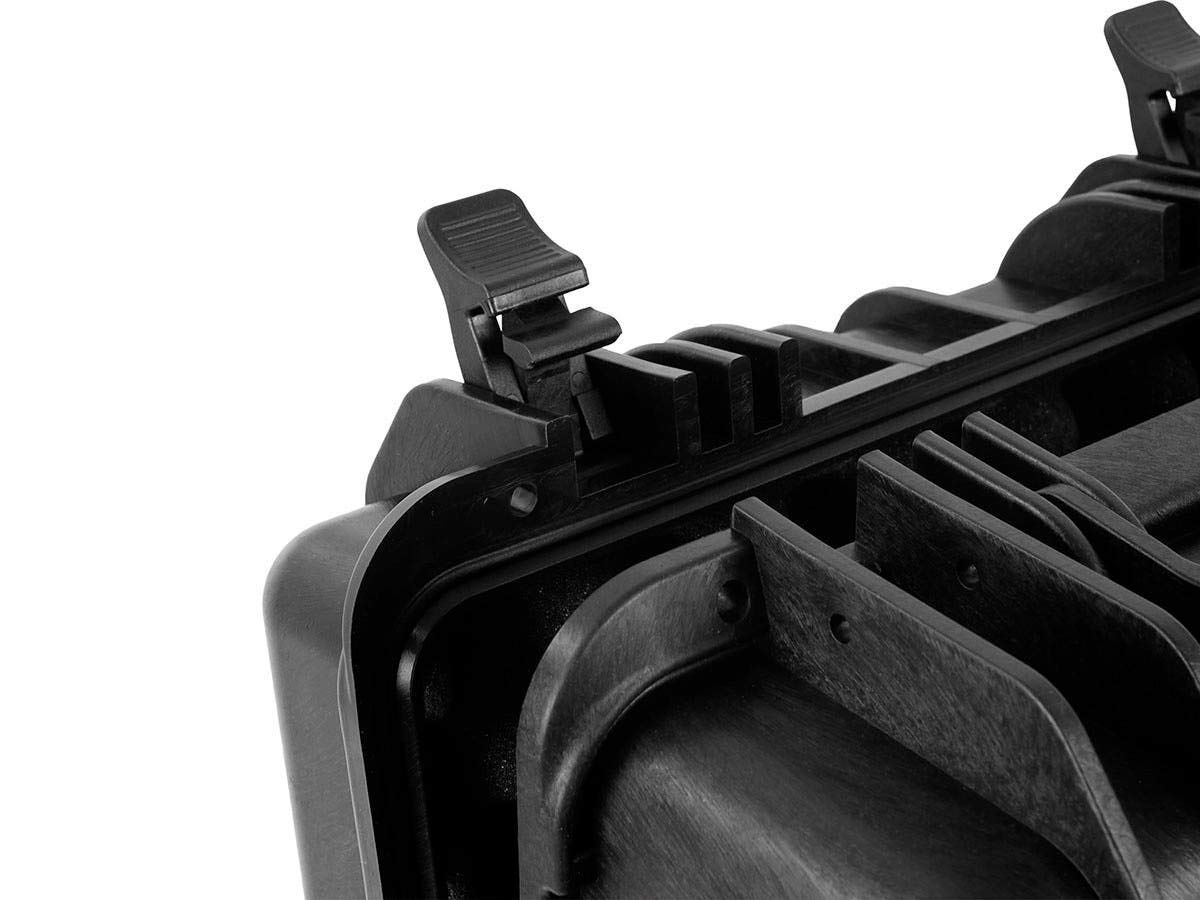 Monoprice Funda rígida Resistente a la Intemperie/a Prueba de Golpes, Nivel IP67 de protección contra Polvo y Agua de hasta 1 Metro de Profundidad con Espuma Personalizable, 19 x 16 x 6 Pulgadas,