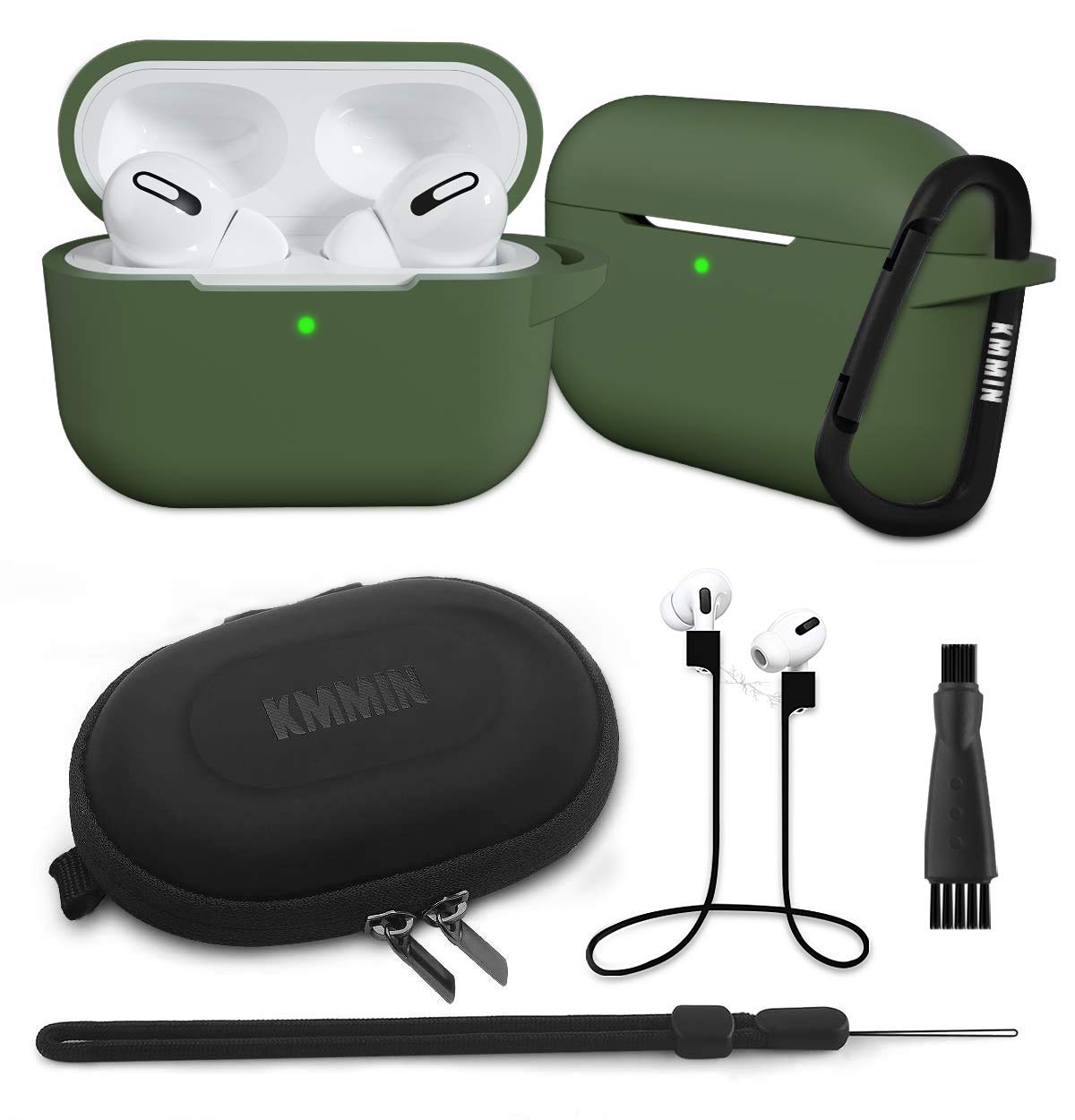 Custodia Airpods Pro, KMMIN Silicone Liquido Cover Compatibile con Airpods  Pro Custodia Protettiva Antiurto Accessorio AirPods Pro 6 in 1, Supporta la  Ricarica Wireless : Amazon.it: Elettronica