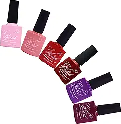 Kit de Esmaltes em Gel Chic & Fun com 6 Unidades, para Unhas UV/LED (6042, Kit 6un)