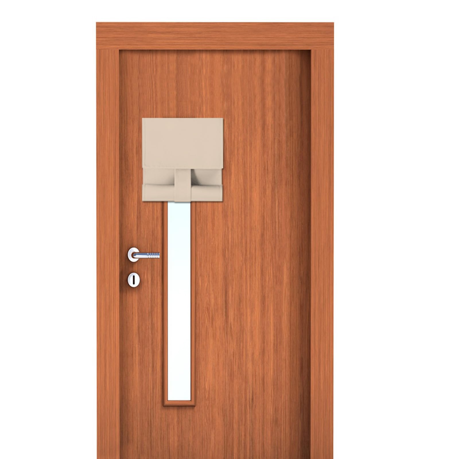 Maritown Classroom Door Window Curtains 1 Panel No Drill Blackout Privacy French Door Blinds Front Door Curtain Stick on Shades for Patio Door Backdoor Classroom Glass Door Window Cover