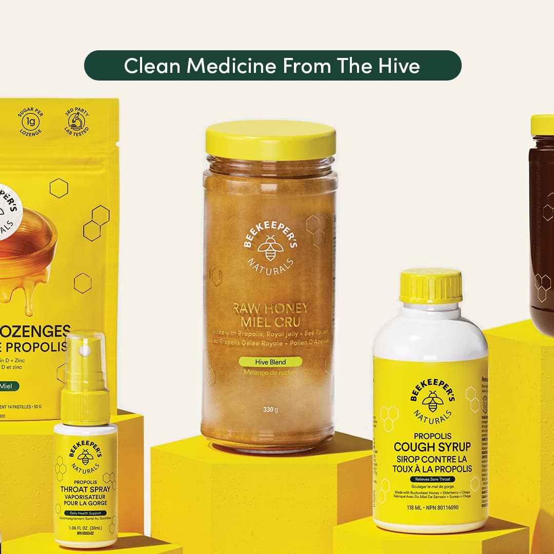 BEEKEEPER'S NATURALS B.Powered Superfood Honey for Everyday Wellness - Raw Honey with Bee Pollen, Propolis + Royal Jelly (11.6 oz) - Image 9