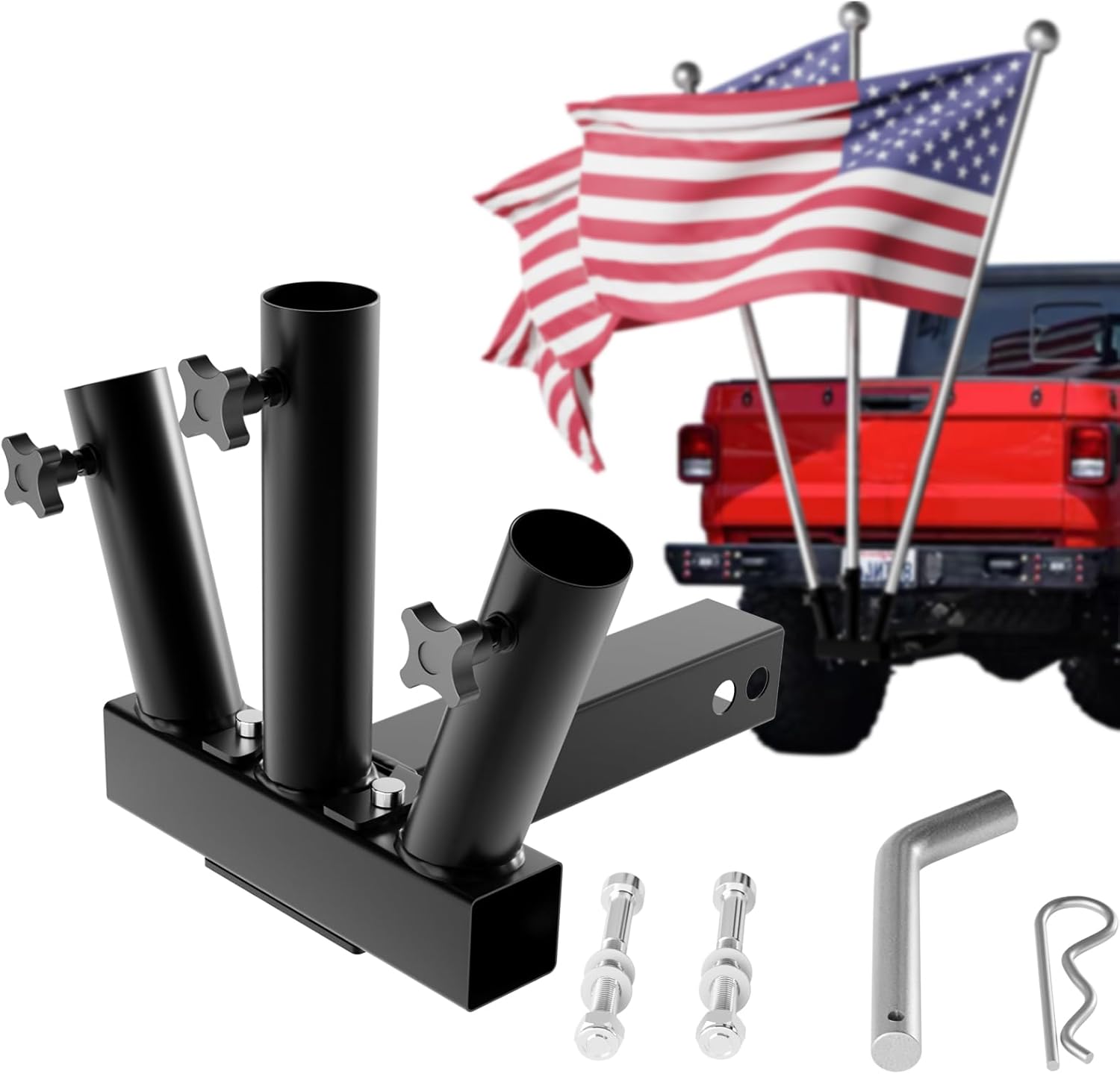 Hitch Flag Pole Holder, Flag Pole Hitch 3 Mount Fits