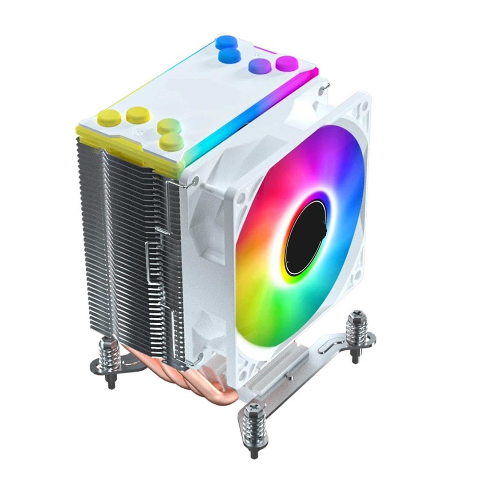 Ventilateur de refroidissement PC silencieux blanc pour espace de travail