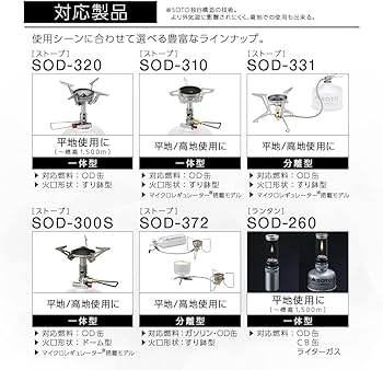 SOTO OD缶 250×8 110×12 トリプルミックス ガス缶 Amazon | ソト(SOTO) 日本製 OD缶 アウトドア パワーガス250