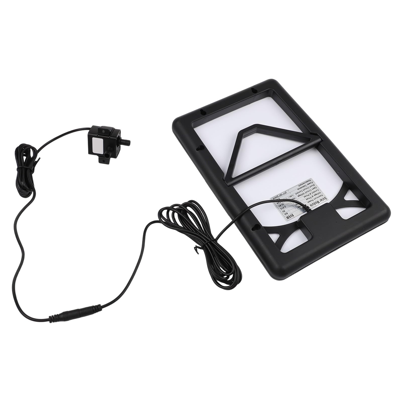 Sistema di pompaggio dell'acqua solare con pannello in vetro temperato da 9 V, pompa CC 240 l/h, per filtro in acciaio inossidabile e tubo da 2 m per laghetti da giardino