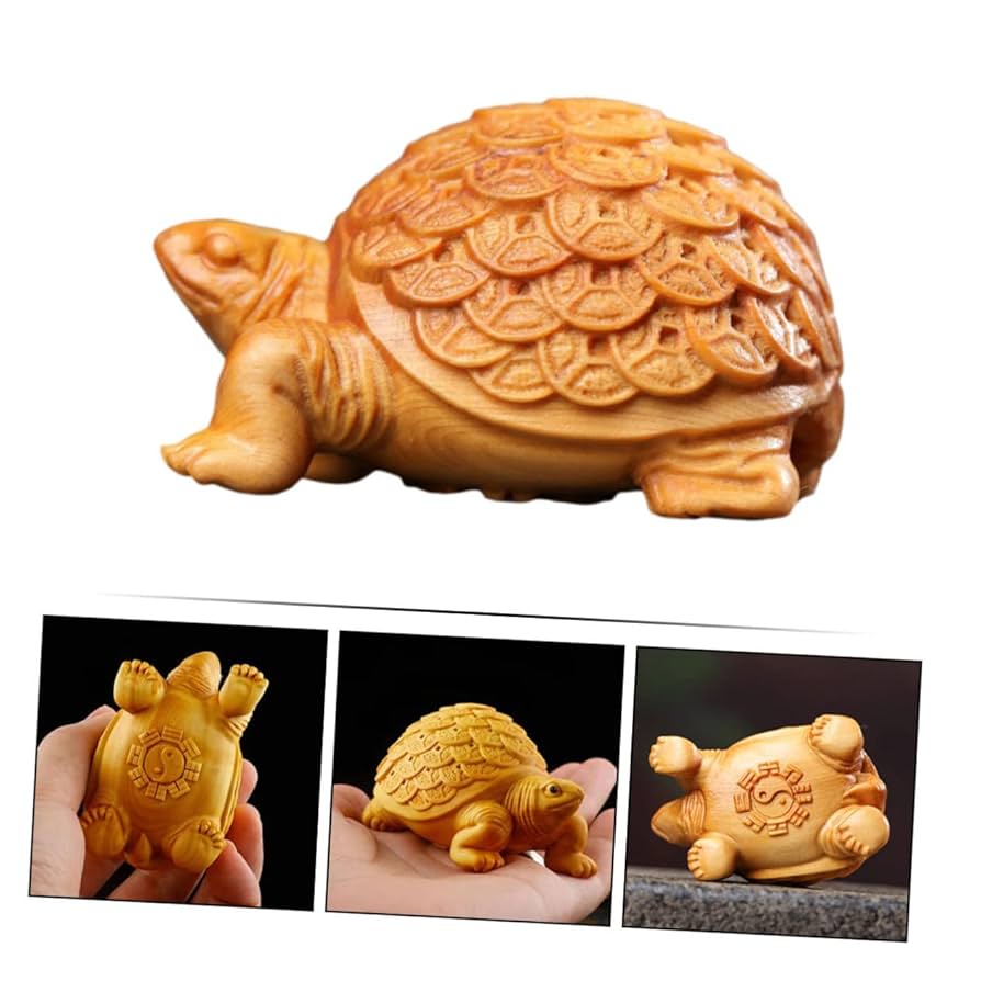 木の彫り物　亀 Amazon.co.jp: LIFKICH 木 彫刻 亀 オーナメント テーブル カメ