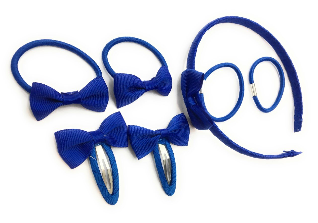 Kit Accessori Per Capelli Viola, 24 Pezzi, Per Ragazze: Fiocchi, Fermagli, Elastici E Mollette, Regalo Bambina - 4