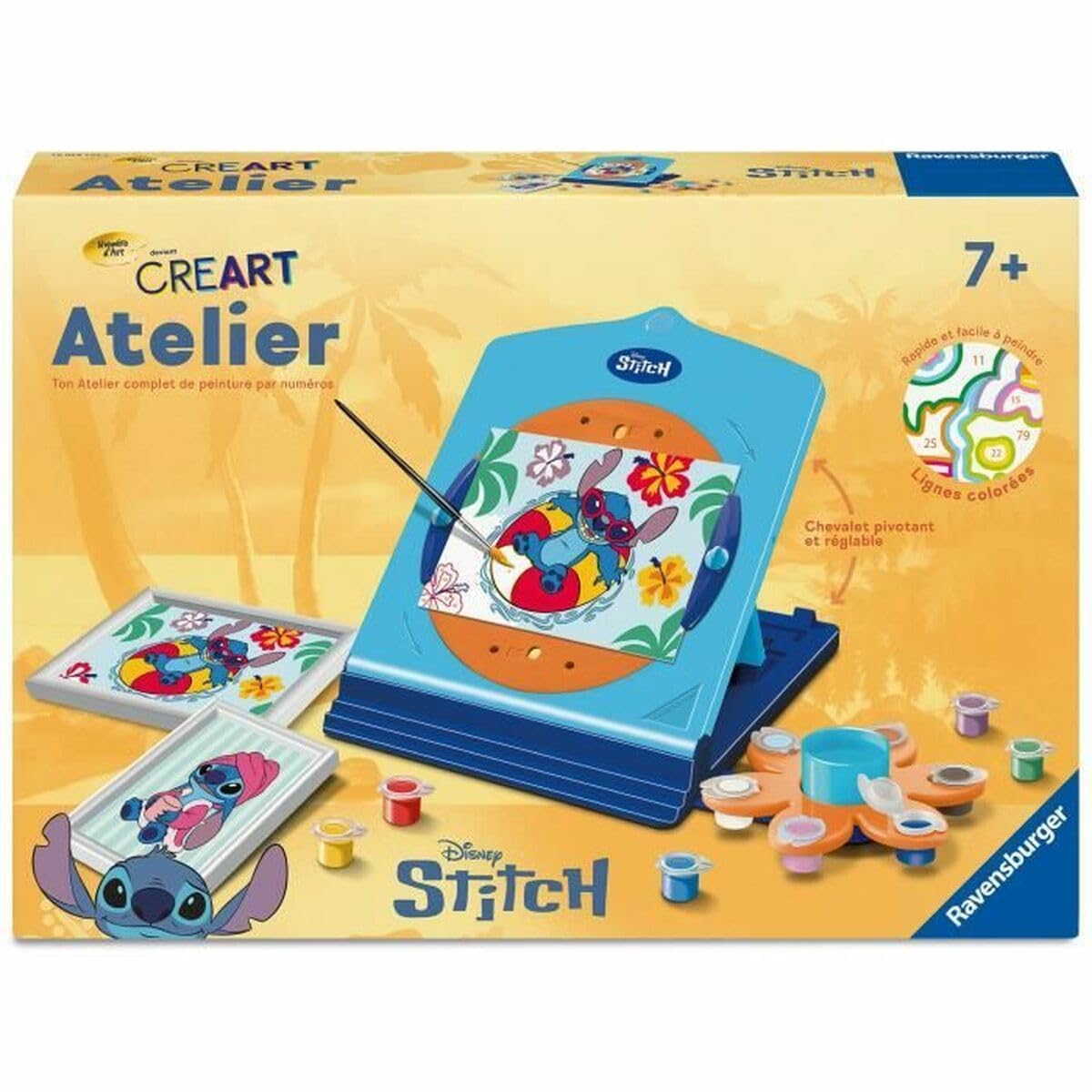Ravensburger – CreArt Atelier Stitch – Art Number – Creative Hobbies – Paint by Numbers Set – Ages 7 and Above – 12023122
