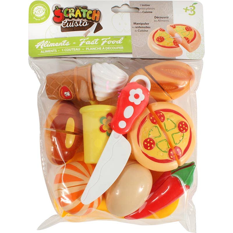 Dinette Gâteau Jouet D'imitation Flypop's - Plateau, Gâteau, Ustensiles, 38.5x25.5 Cm - À Partir De 3 Ans