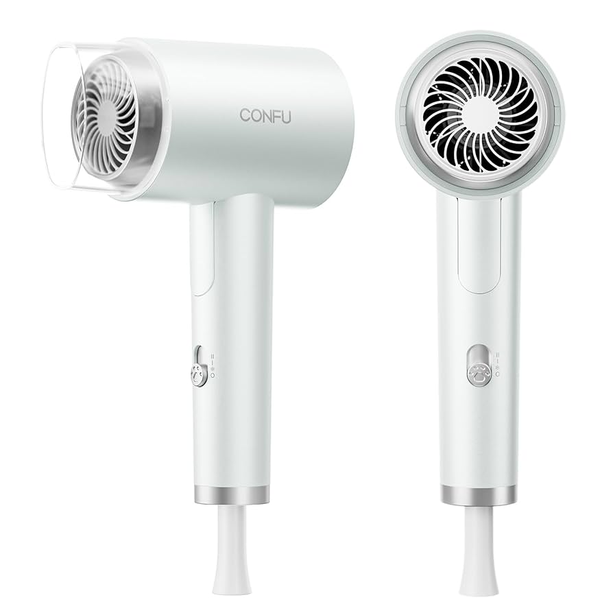 1200W マイナスイオン折り畳み式ドライヤー Amazon | CONFU ドライヤー 1200W 折り畳み式 ヘアドライヤー大