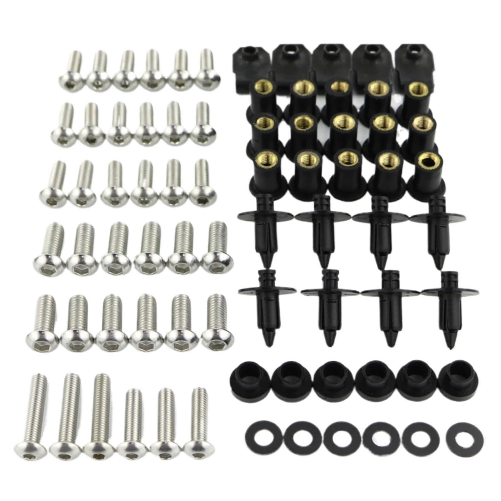Amazon | バイク用ナット＆ボルトセット Compatible With For ZX-6R
