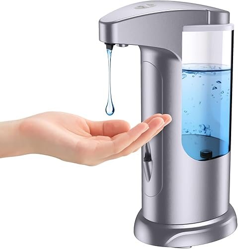 Miniatura 1 de Dispensador automático de jabón líquido de 12.5 onzas, dispensador de jabón ajustable con pilas sin contacto, volumen premium para cocina, baño,