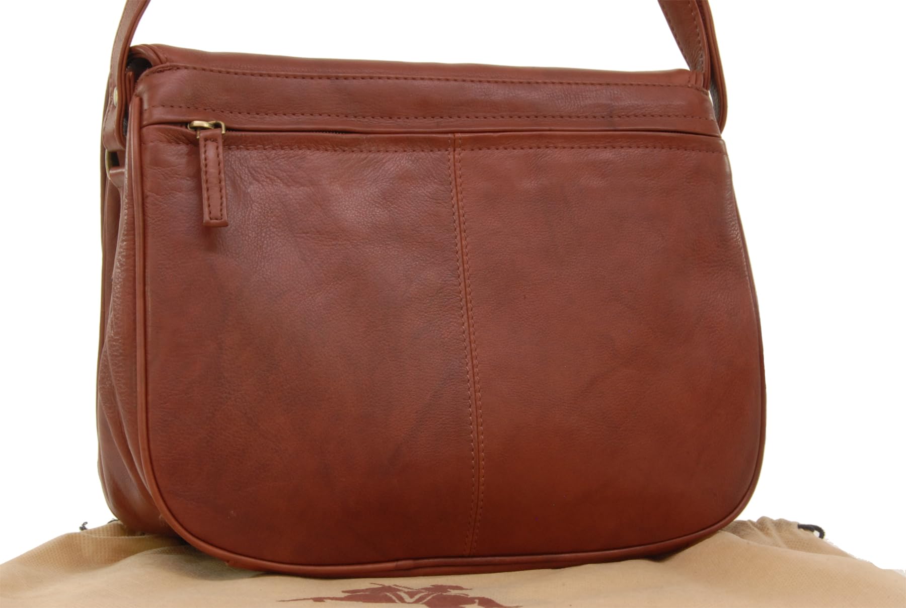 VISCONTI - Bolso Bandolera de Piel para Mujer - Bolso Cruzado Mediano con Multibolsillos - Crossbody Bag con Correa Ajustable - Atlantic 2195