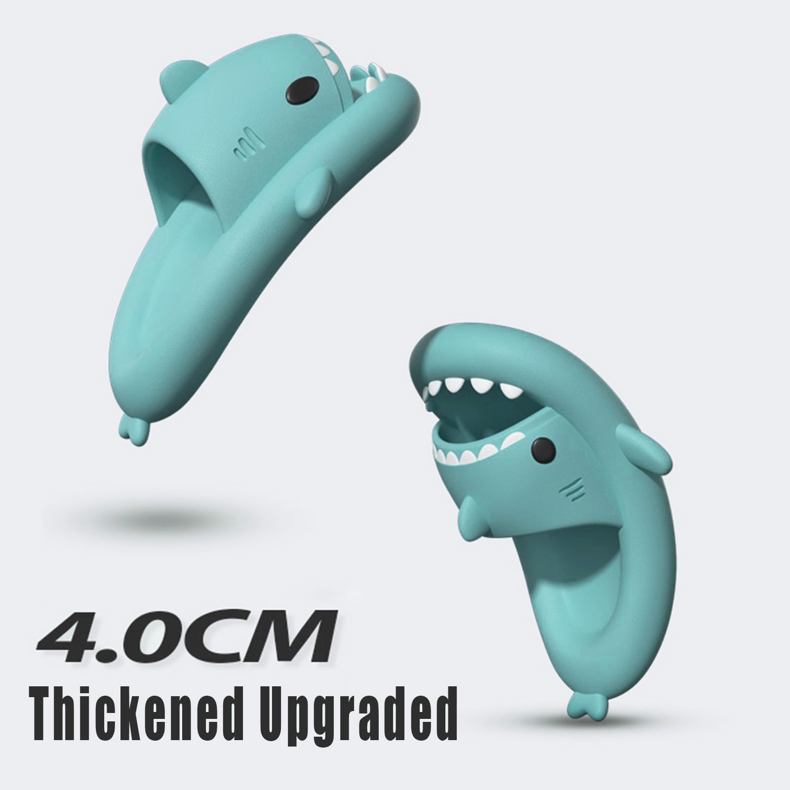 Pantuflas de Tiburón para Niñas Niños Zapatillas de Estar por casa de Baño Zapatos de Ducha Playa y Piscina Shark Slides Slippers Verano
