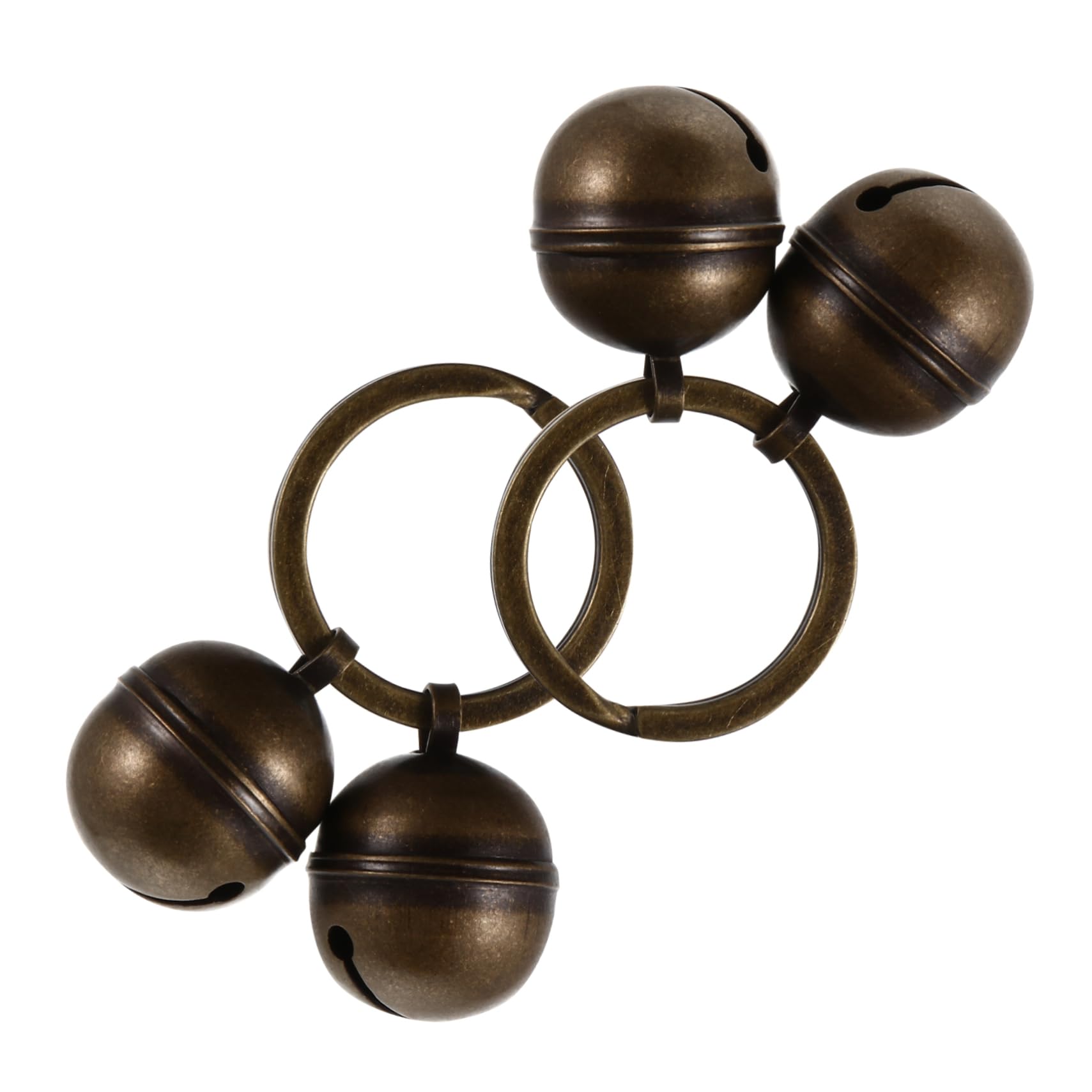 GRIRIW 2 Sets Pet Bell Keychain Diy for Puppy Potty Cat Accessories Loud Noise Pendant Charm