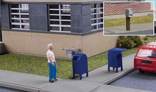 Walthers HO Scale 1/87 Scenemaster Buzones de correo y buzones de ciudad - Kit