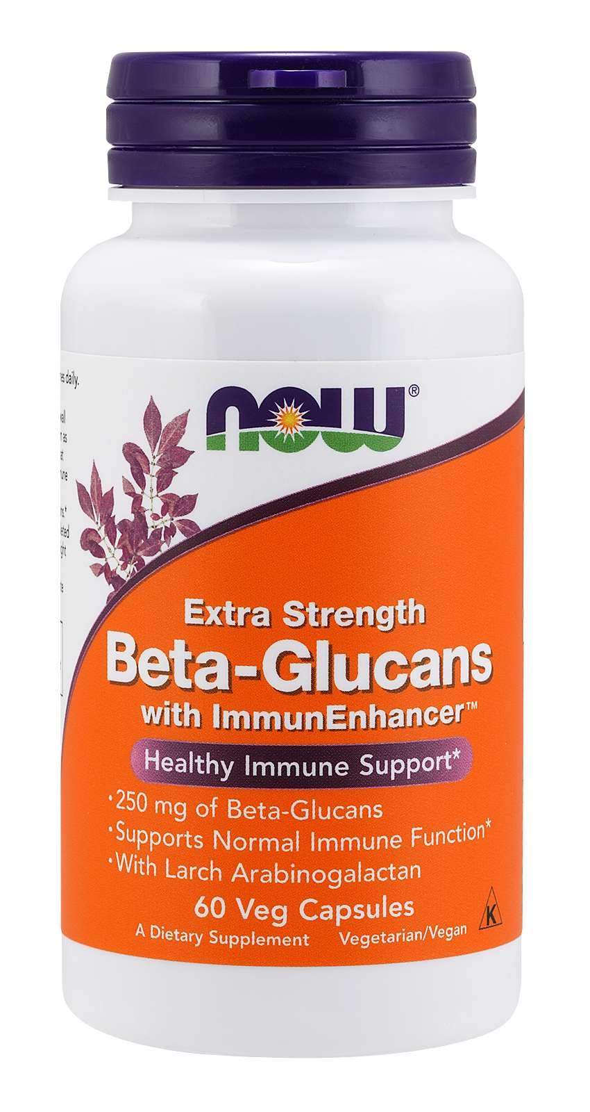 NOW FoodsBeta-Glucans with ImmunEnhancer™ 250mg - 60 Veg Capsules