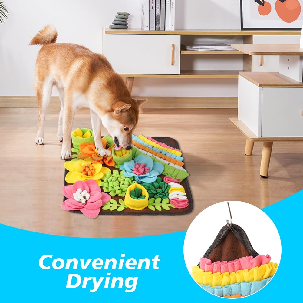 Tappeto Olfattivo Cane 39cm Snuffle Mat Lavabile Antiscivolo Giocattolo Addestramento Foraggiamento