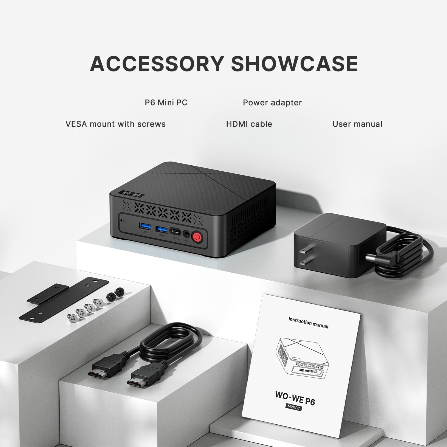 Amazon.com: wo-we P6 AMD Ryzen 5 3550H Gaming Mini PC (Beats N150