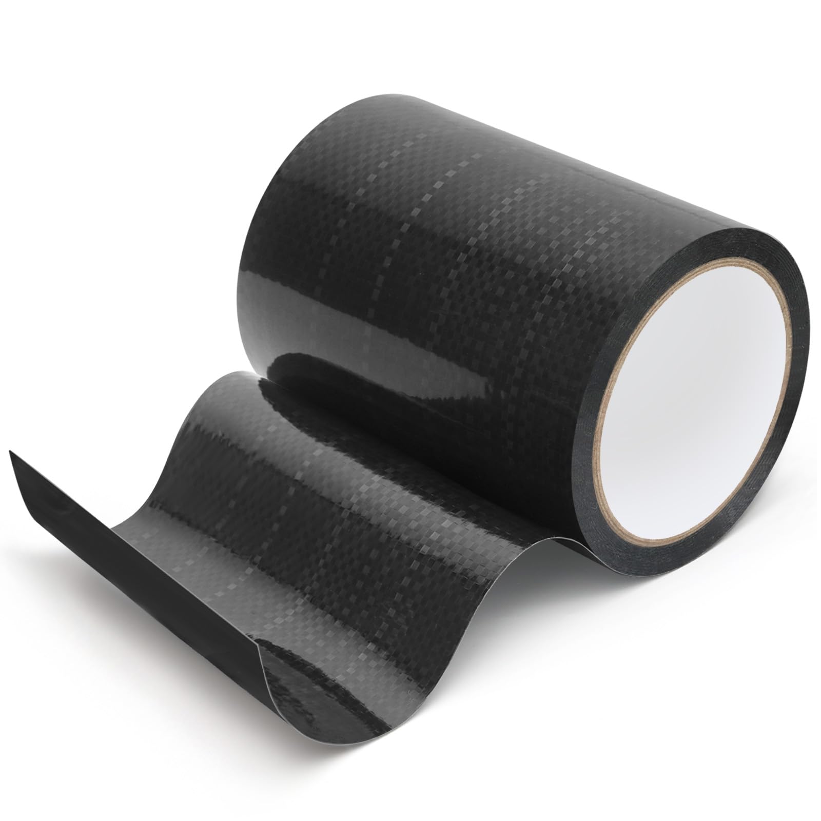 Cinta de material para debajo del vientre RV de 6 pulgadas x 20 pies, cinta negra para manguera de alcantarillado para reparación y almacenamiento impermeables
