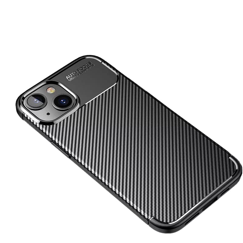 MVYNO Elegant Iphone 13 Case & Cover | Premium Protective Shock Proof Back Cases And Covers For Iphone 13 (Carbon Fibre, Iphone 13, Carbon Black)