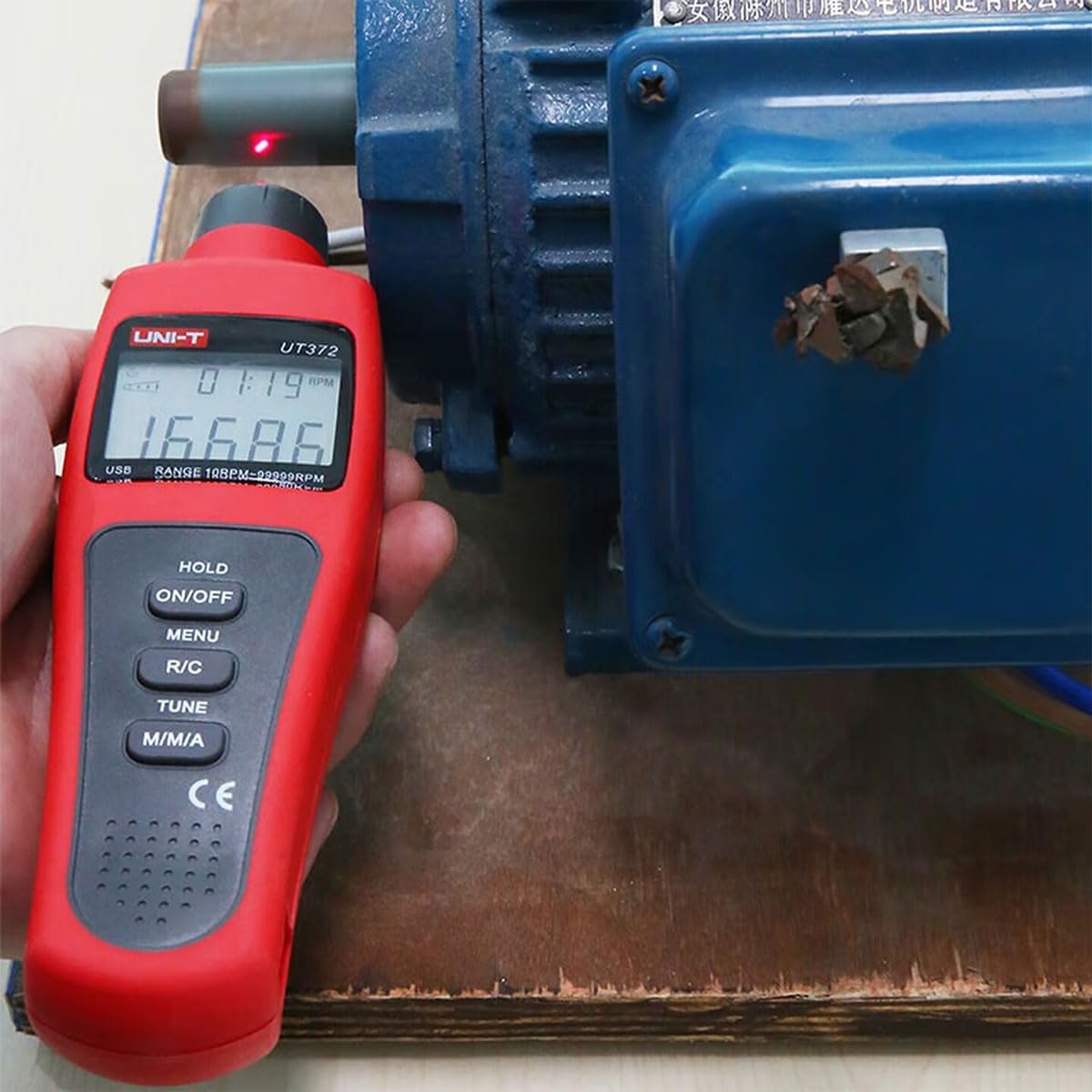 UNI-T UT370Series Digital Tachometers Non-Contact Target RPM Test Distance 5-20cm USB Interface Data Hold Auto Power Off
