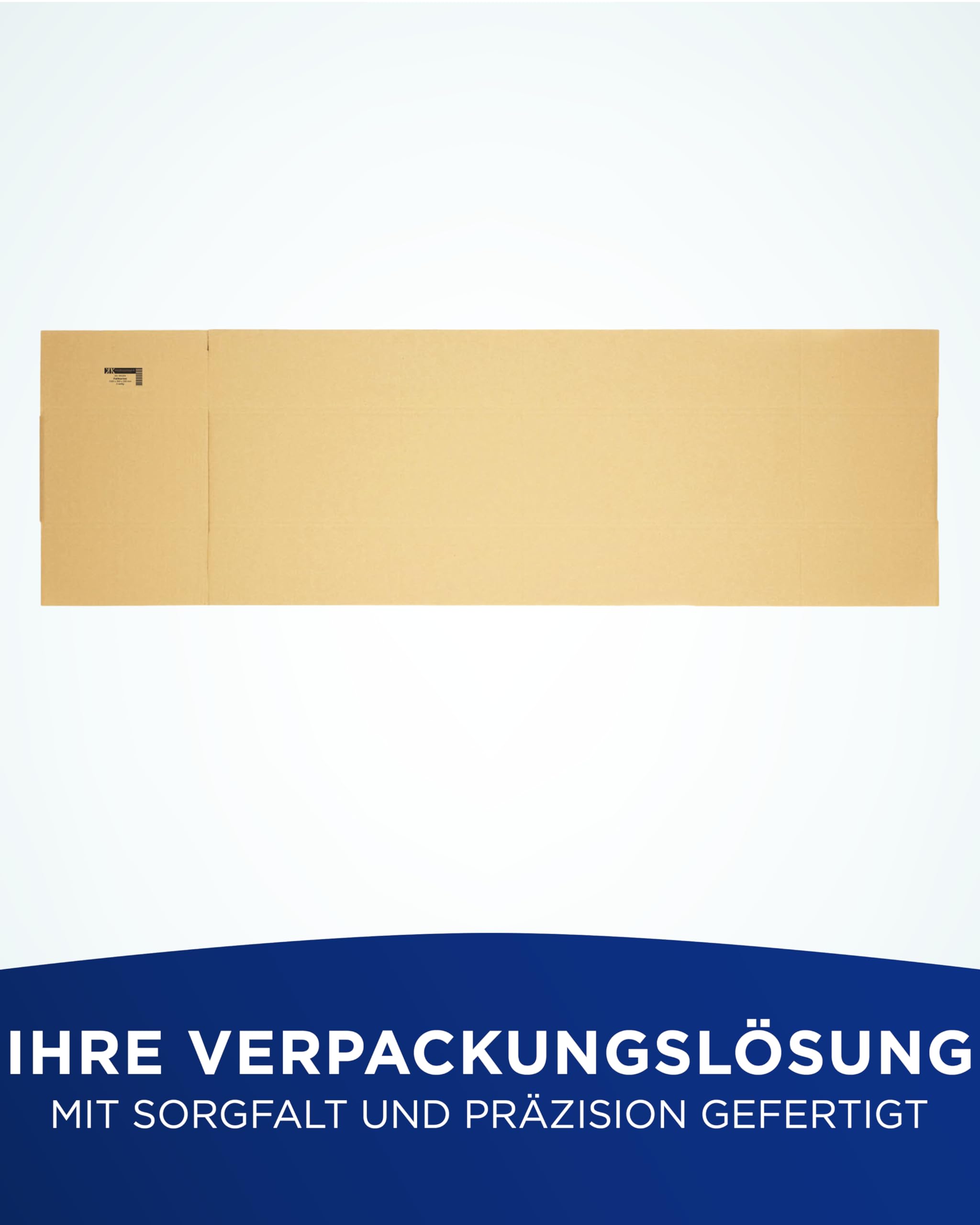 KK Verpackungen Versandkartons 1300 x 300 x 200 mm Braun 2-wellig (Außenmaß 1314 x 314 x 222 mm) | 5 Stück, Lange Faltkartons Kartons für Versand als Hermes Paketklasse XXL DPD GLS Paketklasse XL