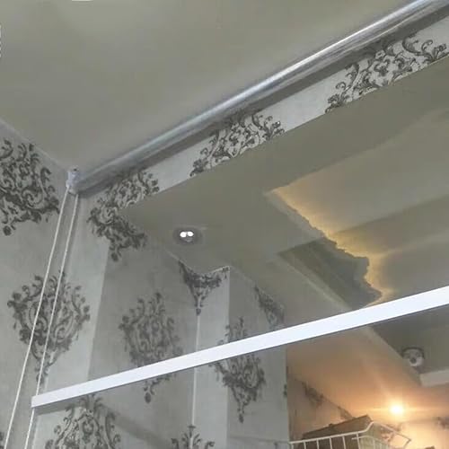 Miniatura 8 de Persianas enrollables transparentes impermeables, cortina de plástico resistente al viento, pantalla de privacidad transparente para balcón, cortina