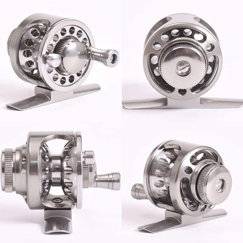 Fliegenfischen Rollen Aluminiumlegierung, 2+1 bb Fliegenrolle Angelrollen für Forelle Bass Karpfen - Größe # 39mm/49.5mm/59.5mm (Silber)