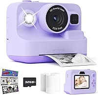 Kids Camera Instant Print, MEETRYE Instant Print Camera for Kids 4-14 Year Old, Christmas Birthday Gifts Digital Camera Toy for 5 6 7 8 9 10 Year Old Girls Boys Toddlers