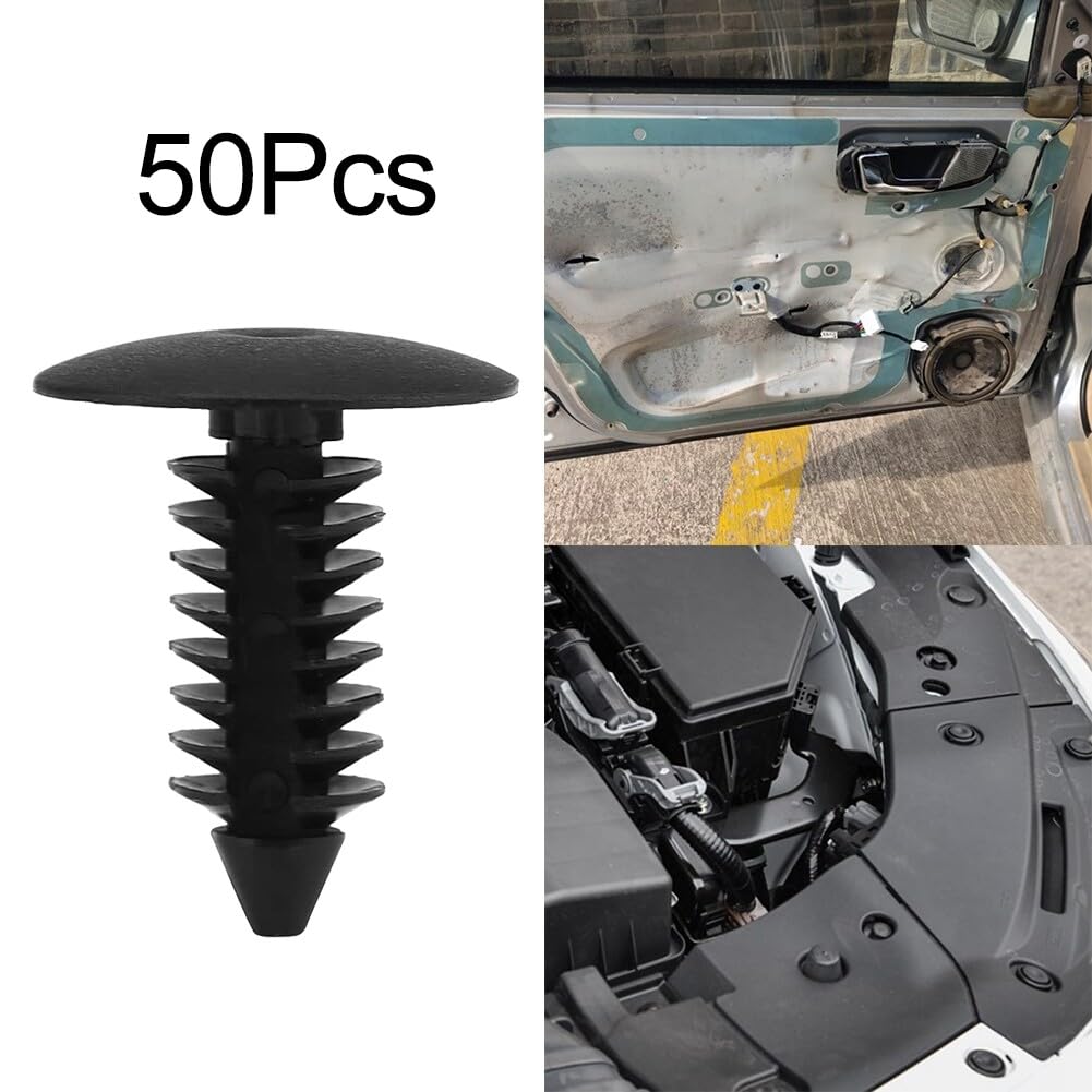 Rivetti In Plastica Con Foro Da 7 Mm, Clip Di Fissaggio Per Paraurti E Parafanghi Auto 100 Pezzi 87941280