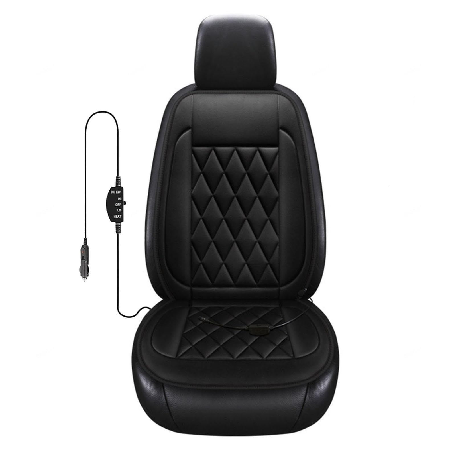 Mantenerse abrigado en Invierno Asiento Coche Funda de Asiento de Franela súper cálida,Black-singleseatE