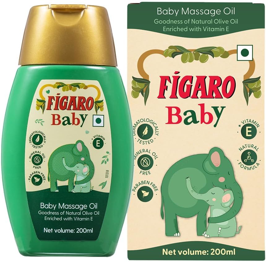 Massage Oil With Goodness Of Natural Olive Oil Enriched With Vitamin E Dermatologically Tested, 200 Ml