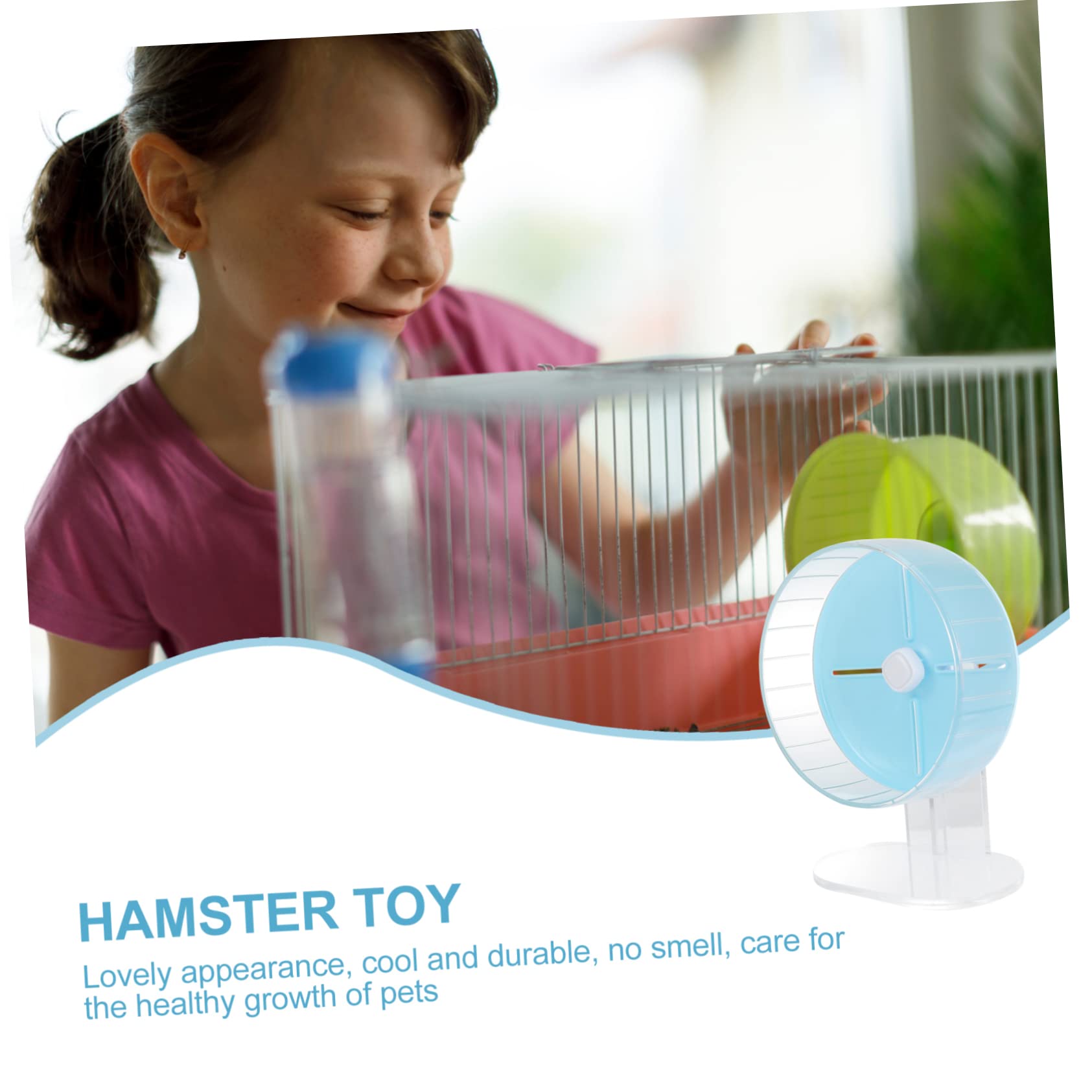 TOYANDONA Roue De Course pour Hamster Jouet Silencieux avec Bande Antidérapante Et Support Inférieur