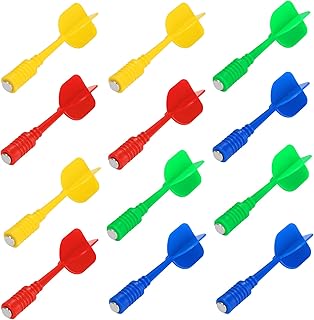 Accmor 16 Pack Magnetic Darts, Magnetic Darts for Magnetic Dartboard, Magnet Darts Replacement Plastic Dart Game