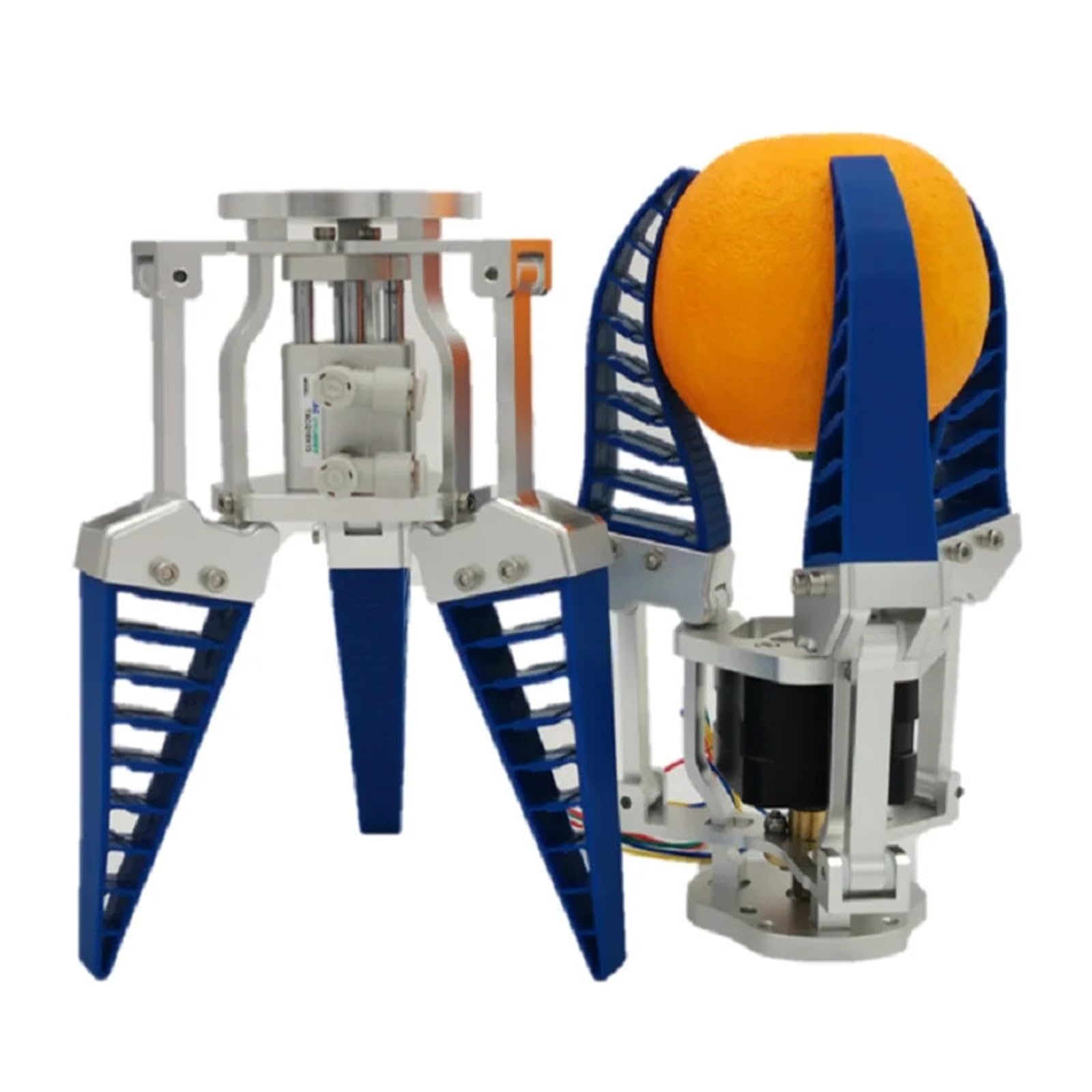 Elastyczny chwytak mechaniczny o udźwigu 2 kg. Manipulator bioniczny z elektrycznym pazurem. Miękki zacisk na palec. Adaptacyjne ramię kraba(Red)
