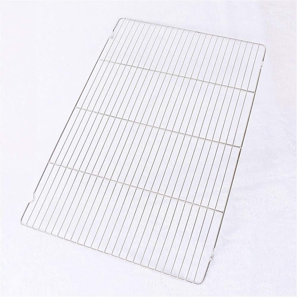 バーベキューグリルバスケット、ケーキ冷却ラック乾燥ネットステンレス鋼焼きパン乾燥ネット扁平足、足40 x 60 cm