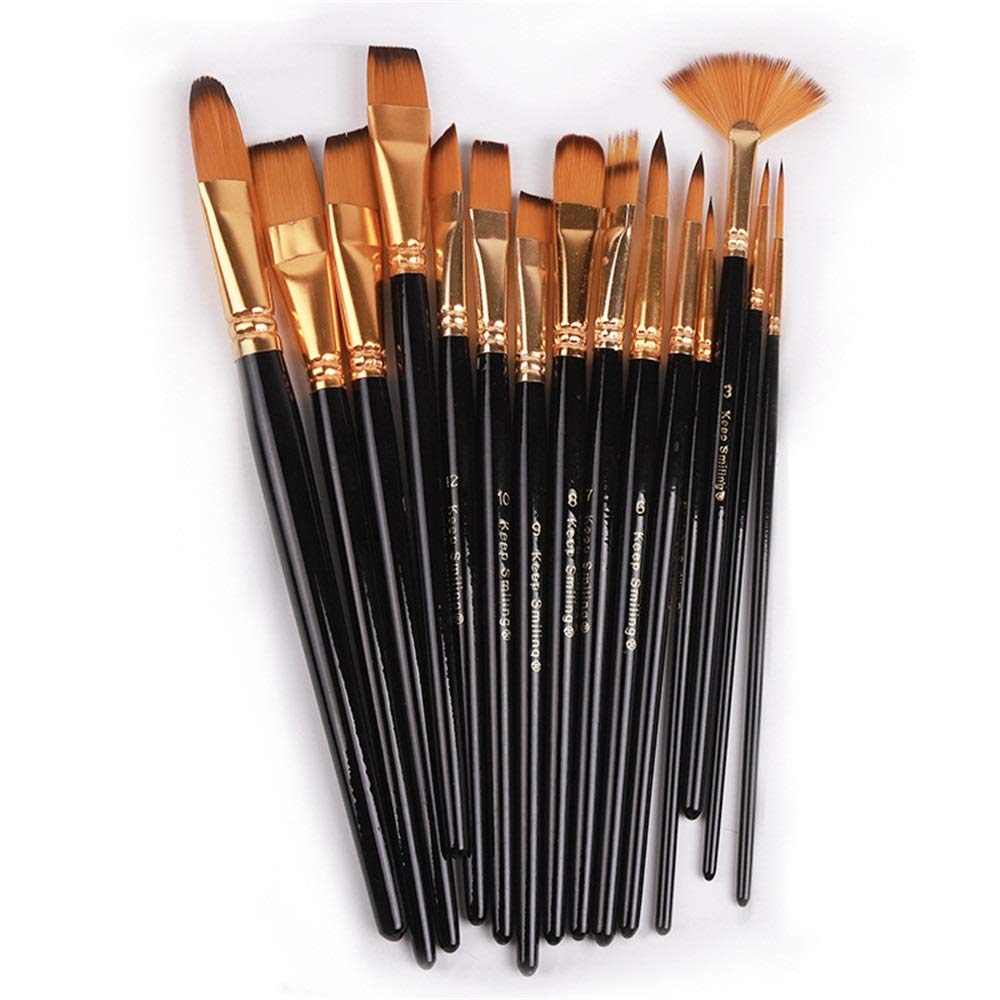 Set di Pennelli 12. PCS. Set di pennelli ad olio dell'acquerello perfetto manico lungo for principianti for bambini artisti per Principianti e Professionisti