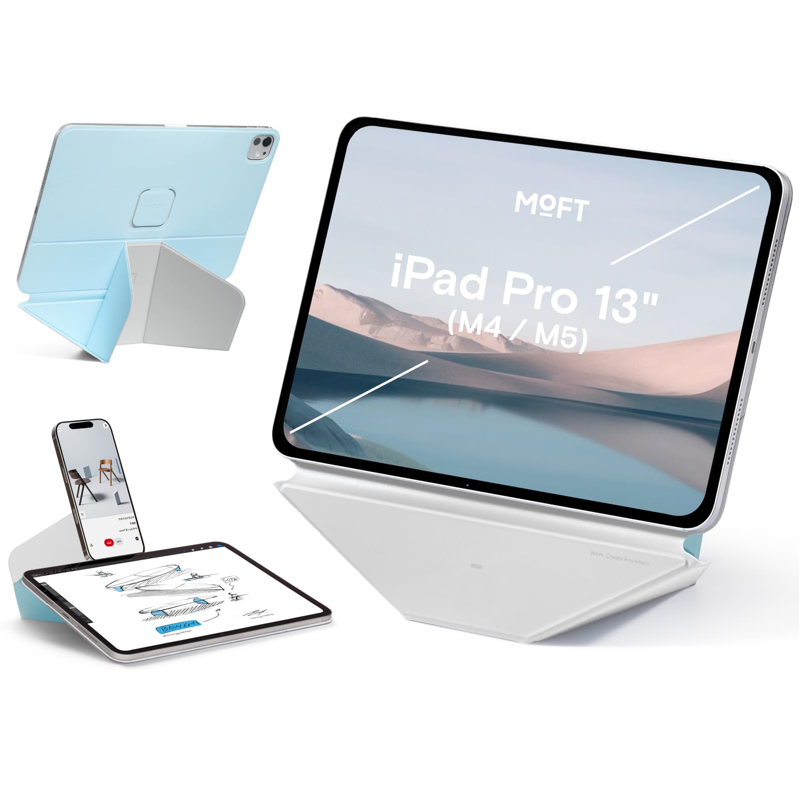 MOFT ダイナミックフォリオ - 13インチiPad Pro (M4/M5) MOFT Dynamic Folio iPad Pro 13-inch Case (M5/M4, 2025/2024