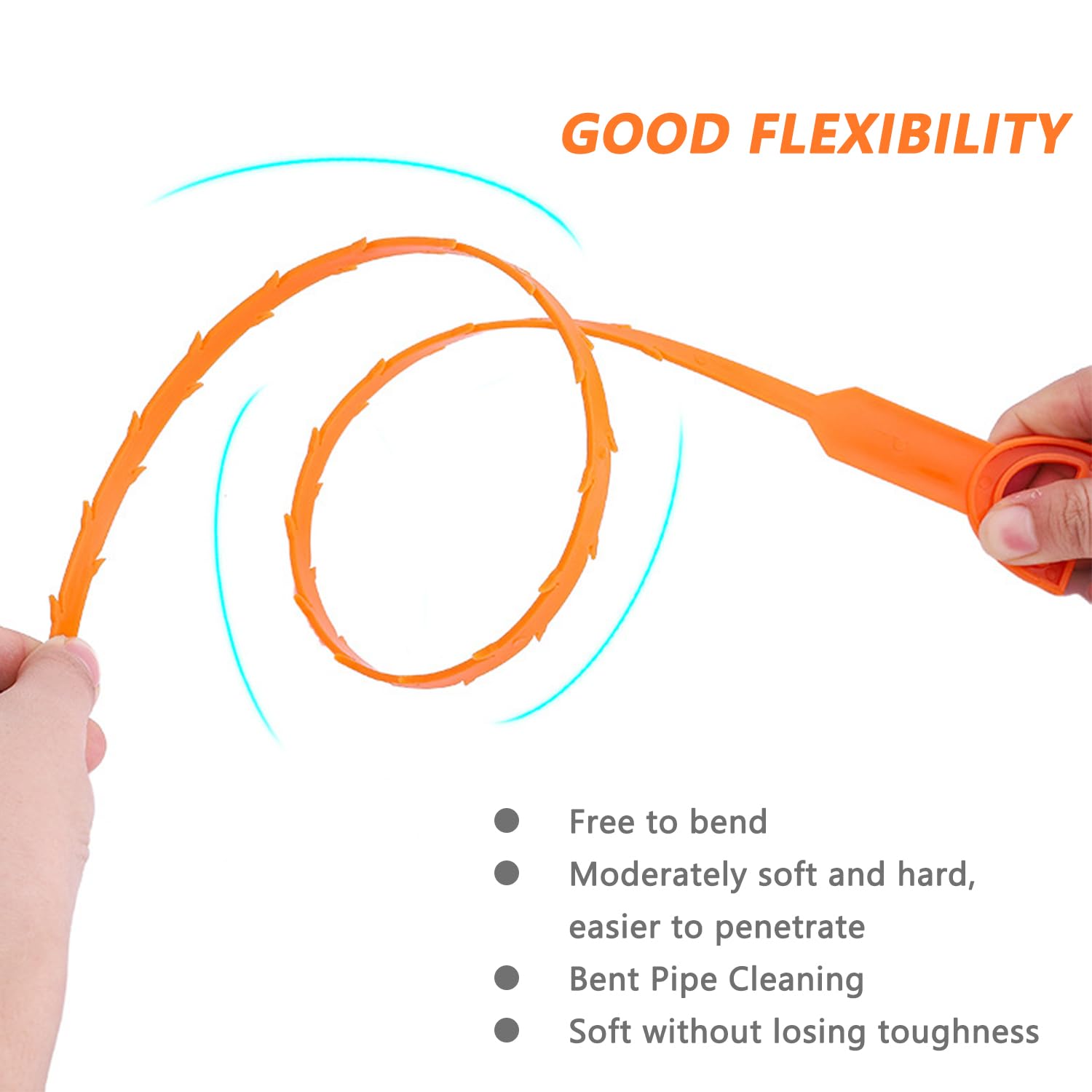 8 Pieces Drain Cleaning Tool, Sewer Cleaning Tool, Drainage Cleaning Clogged Pipes Tool, Sink Cleaning Hook - Image 3