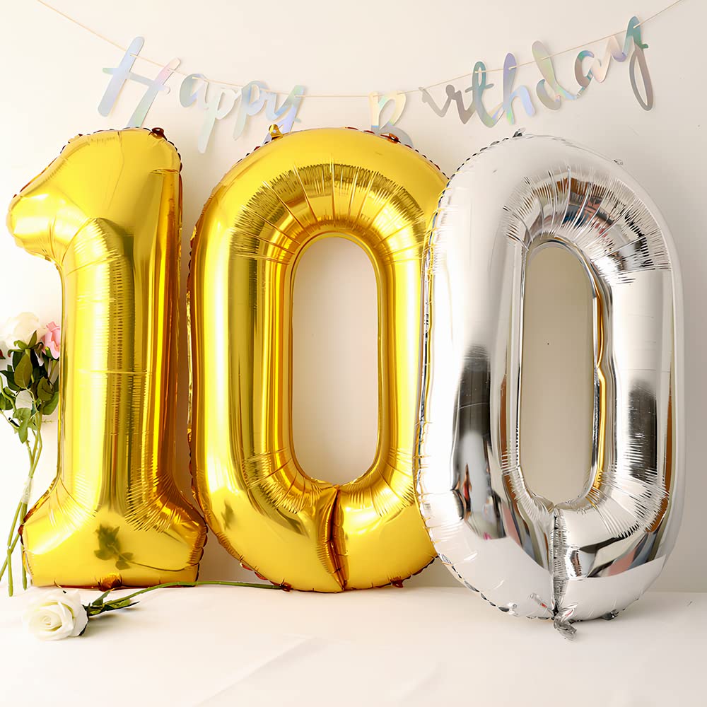 Foil Globo Número 5 Azul 40" (101cm), Inflable Helio o aire, Gigante Numeros 0-9, 10-19, 20-29, 30-100, Grande Globos Decoración para La Boda Aniversario y Cumpleaños Fiestas — view 666