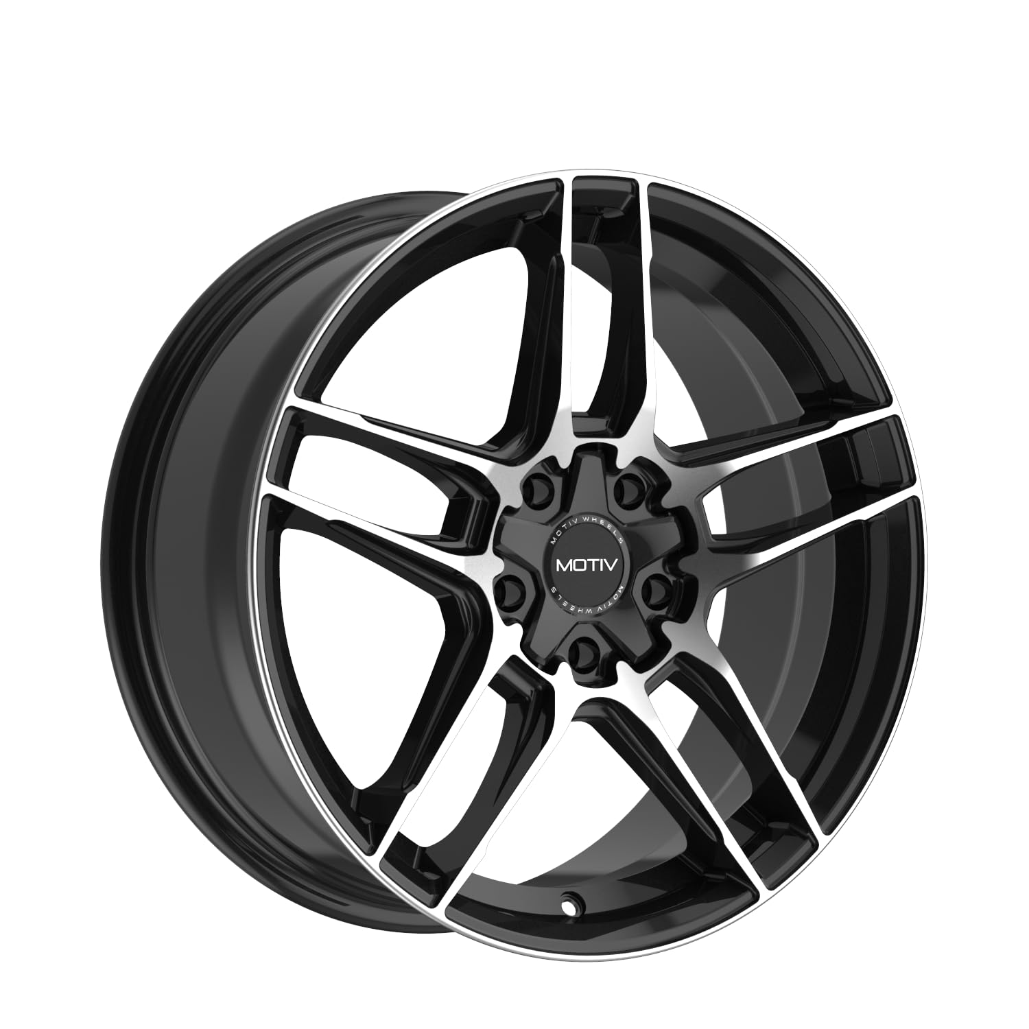 Motiv 434MB 18x7.5 5x4.5"/5x120 +40mm Black/Machined Wheel Rim 18" Inch
