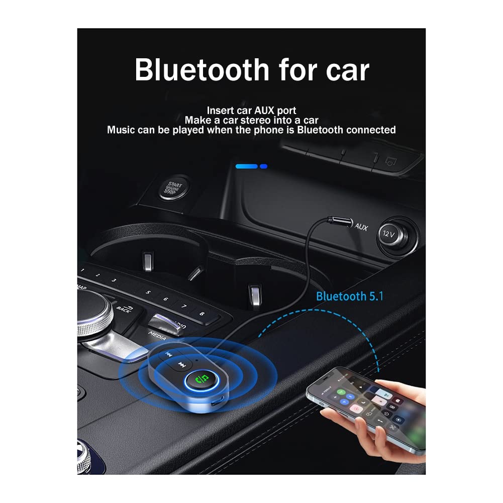 Kit Vivavoce Bluetooth Auto Con Ricevitore Aux – Adattatore Wireless