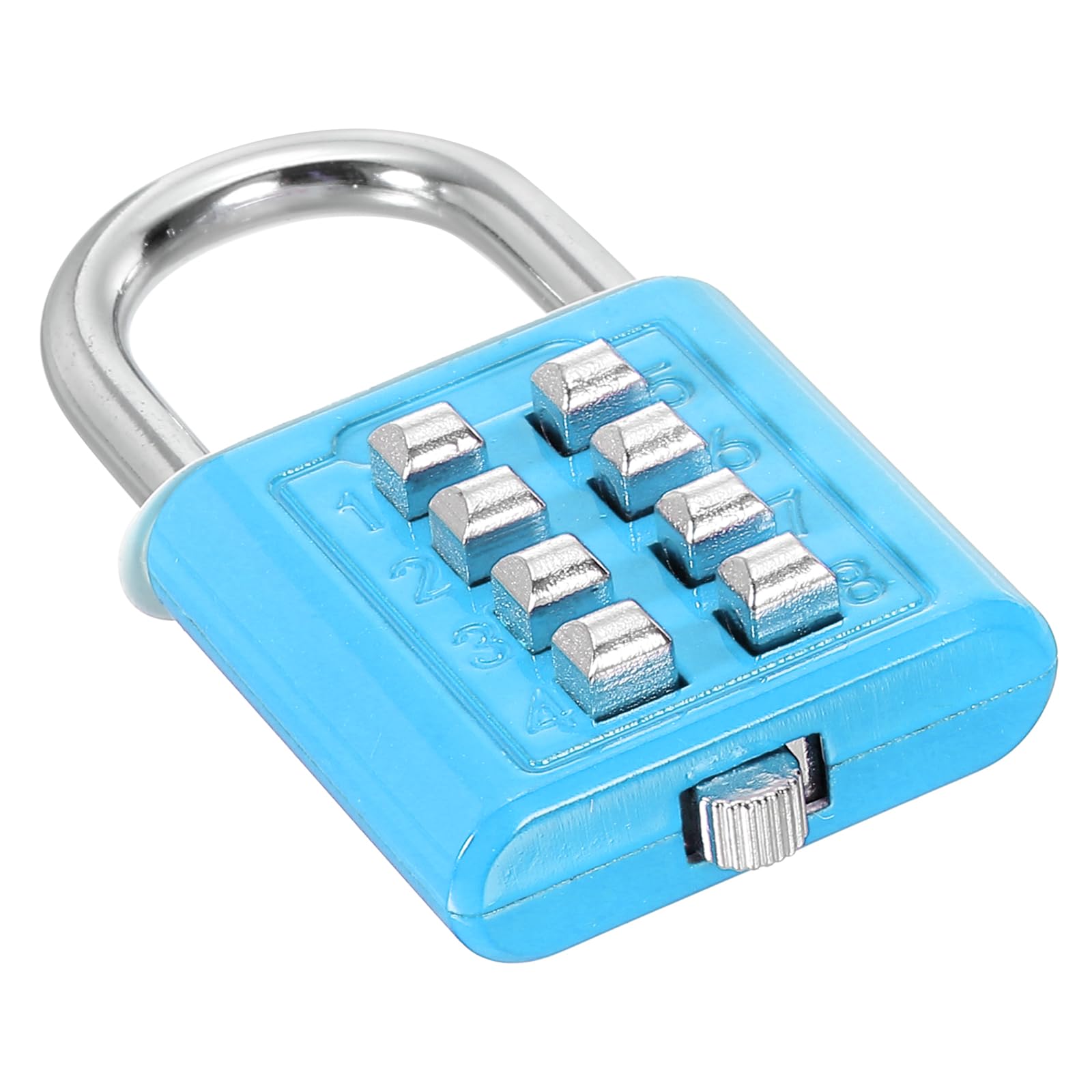 PATIKIL 8 Digit Button Combination Padlock 4 Position Locking Push