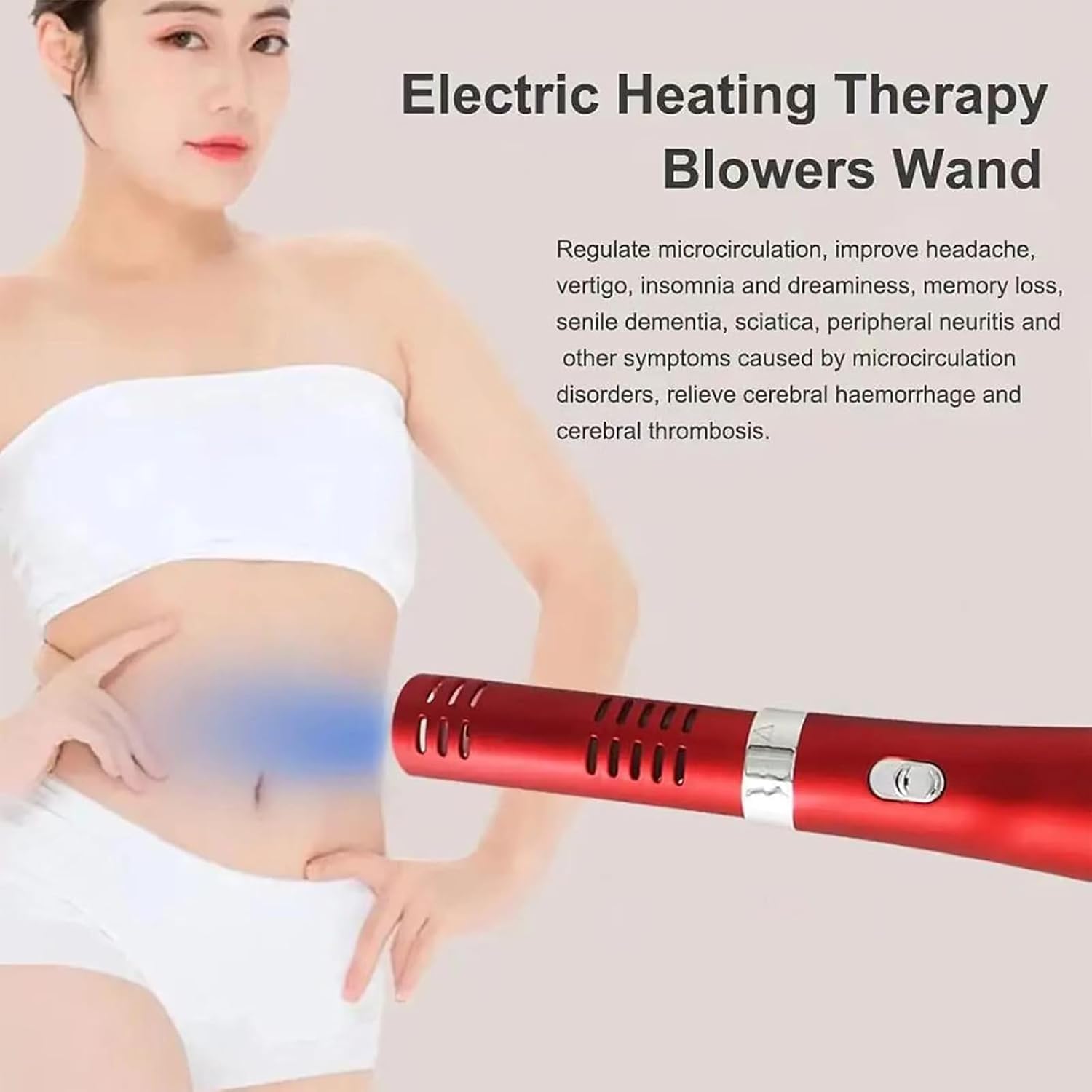 Appareils De Thérapie Terahertz, Baguette Terahertz 50Hz, Vent Réglable À 3 Niveaux, Favorise La Régénération des Cellules Et Détend Les Muscles, Débloque Les Méridiens, Élimine La Fatigue