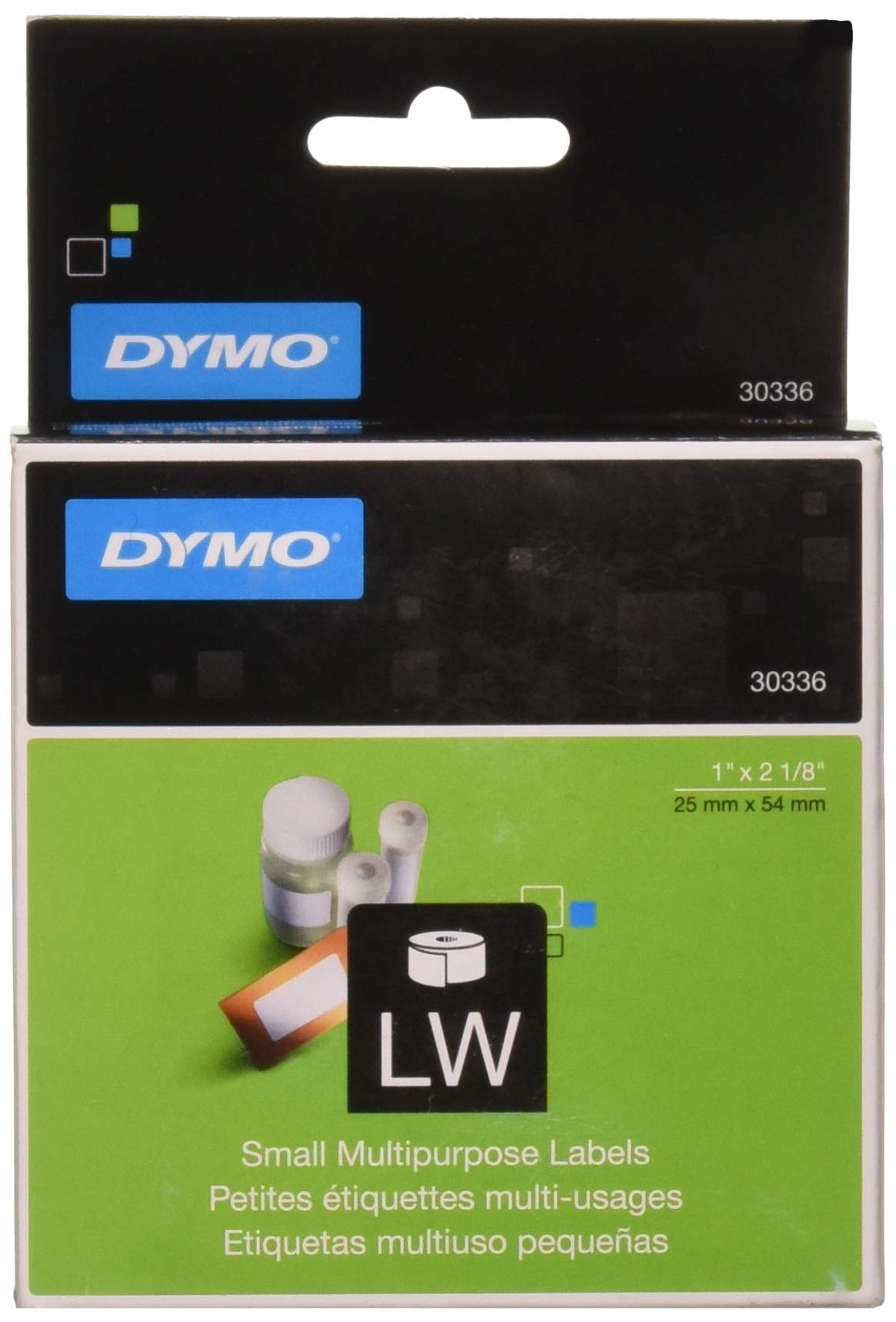 Dymo LABEL, DYMO WHITE 1" X 2 1/8" 500